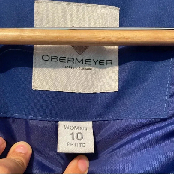 Blue Purple Obermeyer Ski / Snowboard Winter Jacket Size 10 Petite - Picture 3 of 11